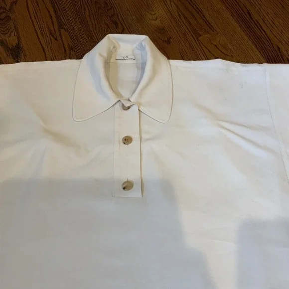 Womens CO Tunic Pullover Top Nordstrom's Line Lagenlook Boho Luxury Classic - Picture 2 of 11